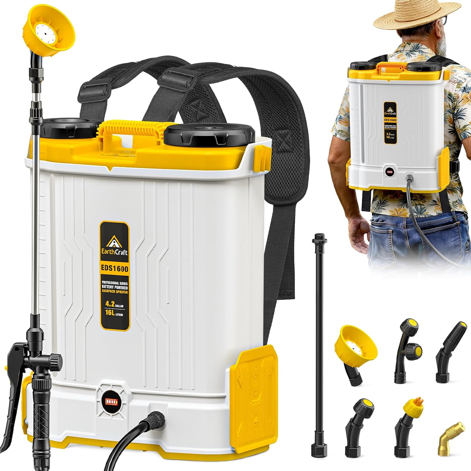 Power Tools Dewalt - Ранцевый опрыскиватель на 4,2 галлона с