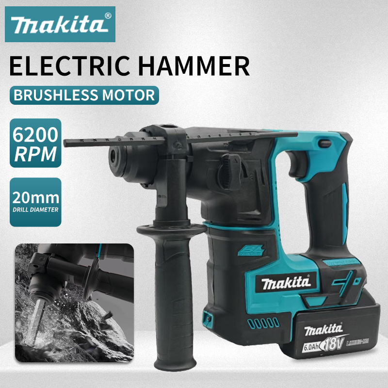 Power Tools Online - Бесщеточный аккумуляторный перфоратор Makita, беспроводная дрель-шуруповерт,