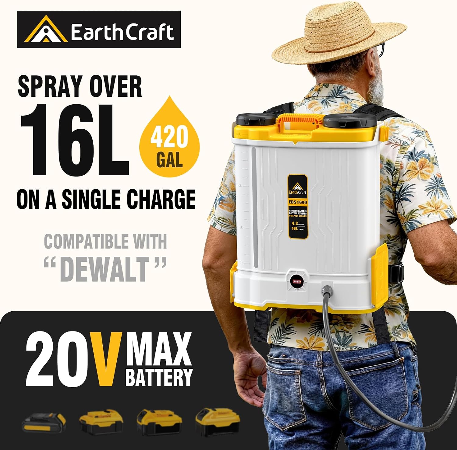 Ранцевый опрыскиватель на 4,2  – обзор и цена Power Tools Dewalt
